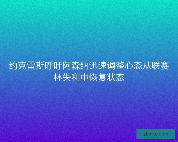 约克雷斯呼吁阿森纳迅速调整心态从联赛杯失利中恢复状态